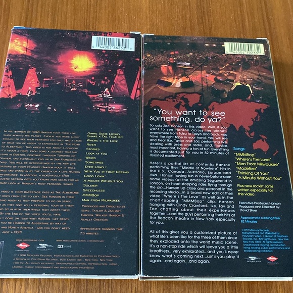 VTG Hanson Set of 2 VHS Tapes & 7 Books - Picture 4 of 14